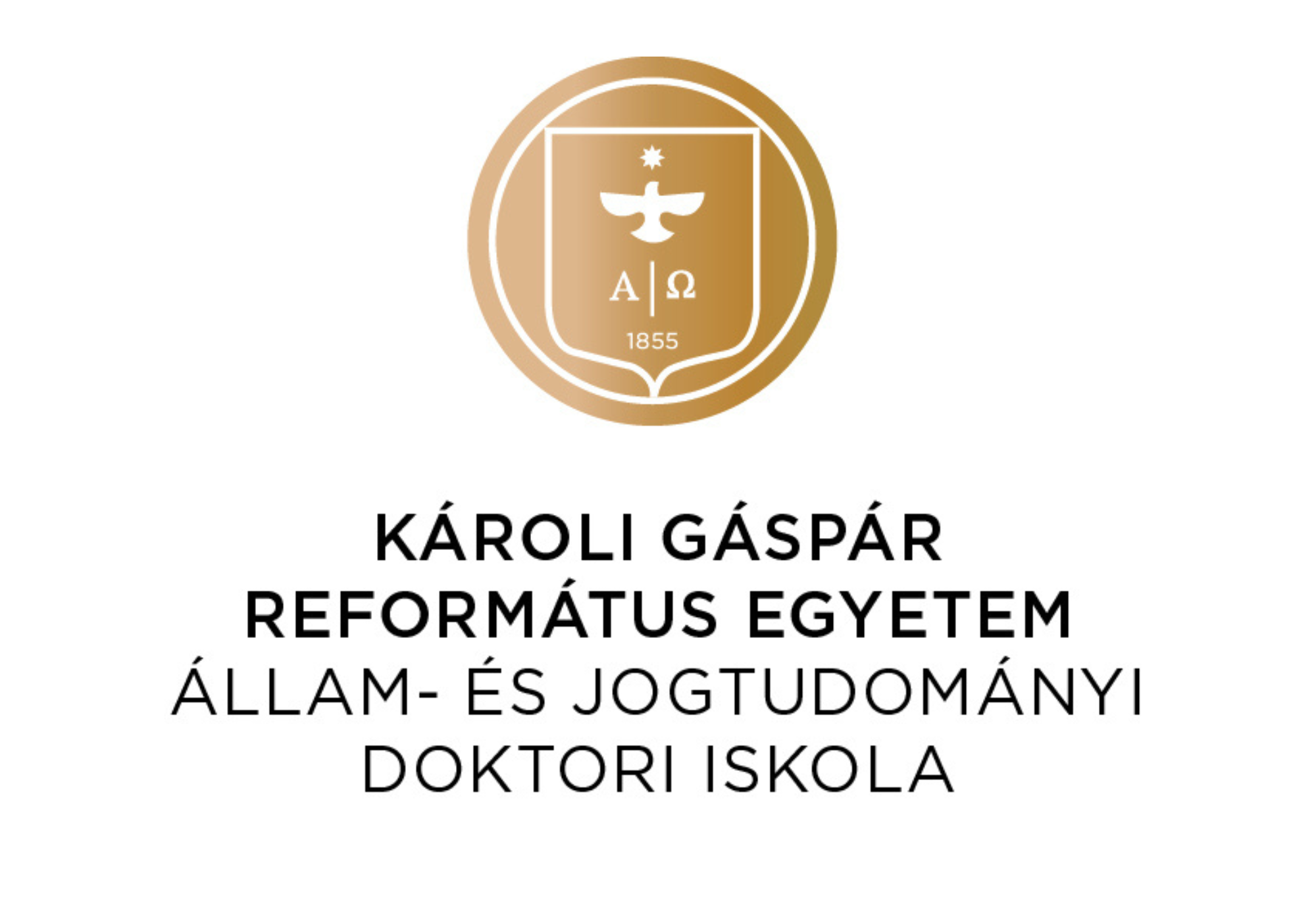 A KRE ÁJK Doktori Iskolájának logója